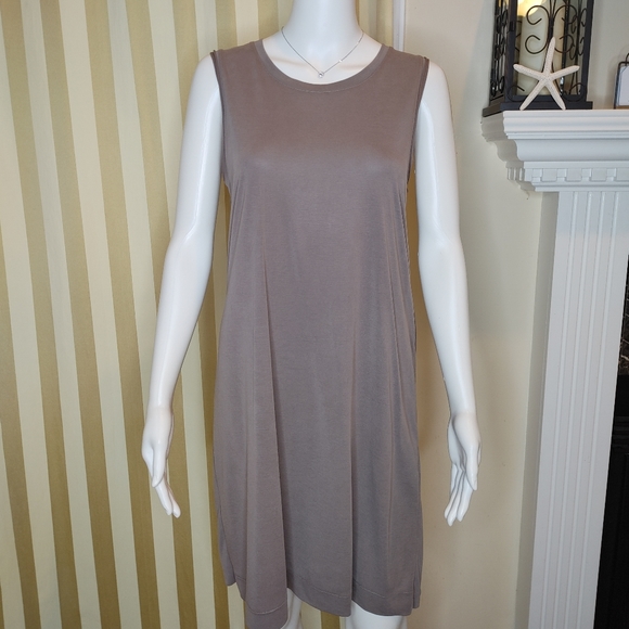RACHEL RACHEL ROY DRAPED BACK TENCEL DRESS, KHAKI S - Picture 4 of 9